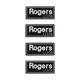 Rogers LS 3/5A Speaker Grill Badge Logo Aluminum 35mm(1.38")X15.2mm(0.6")