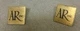 2 Acoustic Research Speaker Brass Badge AR-4X Nameplate AR4X ORIGINAL OEM