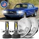 Pair For 1965 -1973 Ford Mustang 7 Inch Round Led Headlights Hi/Lo Beam Lamp kit Pair For 1965 -1973 Ford Mustang 7 Inch Round Led Headlights Hi/Lo Beam Lamp kit