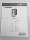 Original OEM Sony APM-717 Service Manual Repair Speaker System 1985