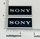 Sony SS-3100 Speaker Grill Badges Pair Custom Made Incised Laminated Acrylic Sony SS-3100 Speaker Grill Badges Pair Custom Made Incised Laminated Acrylic