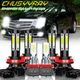 6x 6000K White LED Headlight Bulbs Hi/Lo + Fog Lights For Cadillac CTS 2008-2014
