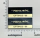 Realistic Optimus 5B Speaker Badge Logo Custom Pair Gold/Black Aluminum Realistic Optimus 5B Speaker Badge Logo Custom Pair Gold/Black Aluminum