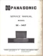 PANASONIC SERVICE MANUAL SE-1417