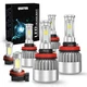 For 2008-2014 Cadillac CTS Sedan 6X 6000K LED Headlight Bulbs Hi/Low + Fog Light