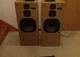 Pair of Vintage Sharp CP-5800p Speakers - Wooden Beige