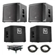 Two Electro-Voice ELX200-12SP 12" powered subwoofers + Covers & Dollies Two Electro-Voice ELX200-12SP 12" powered subwoofers + Covers & Dollies