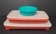 Vintage Tupperware Hot Dog Keeper Red Plus Bonus 9 Inch Rectangular And Round Bo