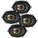 (2-Pairs) Jensen JS68T 200WRMS 5x7&Prime; / 6x8&Prime; Coaxial Car Speakers