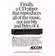 1988 Adcom GCD-575 CD Playerr Hi-Fi Stereo VINTAGE Print Ad
