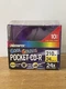 Memorex 10 Pack Cool Colors Pocket CD-R (210MB/24Min./Up To 24x Multi Speed)