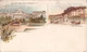 1898 Columbia College & 110th St. RR Curve Manhattan NY 2 view post card Rost