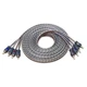 RECOIL RCI417 100% Oxygen Free Copper 17Ft 4 Channel RCA Audio Cable Twisted