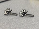 pair Sansui Speaker Badge Label Logo Pin emblem Genuine original sp-1500
