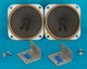 Rare Vintage Matched Pair Quam-Nichols 41-44B Tweeter Speakers : 3.5"