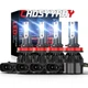 For 2008-2014 Cadillac CTS Sedan 4x 6000K H11 H9 LED Headlight Hi/Low Beam Bulbs