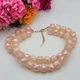 SUGARFIX Faceted 3D Cube Lucite Beaded Necklace 18" Pink 2-Strand Statement SUGARFIX Faceted 3D Cube Lucite Beaded Necklace 18" Pink 2-Strand Statement