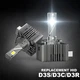 For Cadillac CTS 2014-2018 -Pair D3S D3R LED Headlight Bulbs High Low Beam Kit