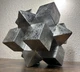 RARE 3D CUBE Brutalist Abstract Table Sculpture RARE 3D CUBE Brutalist Abstract Table Sculpture