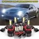 FIT 2008-2014 Cadillac CTS Sedan 6x 6000K LED Headlight Bulbs Hi/Low & Fog Light
