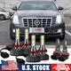 For 2008-2014 Cadillac CTS - 6000K Front LED Headlight Hi/Lo/Fog Light Bulb Qty6