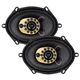 Pair of 5&Prime;x7" / 6&Prime;x8&Prime; 50 Watt RMS 4-Ohms Jensen JS68T Full Range 3-Way