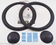 Infinity SM120 SM122 SM125 12" Woofer Foam Speaker Kit w/ Inf Logo Dust Caps!