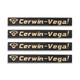 Cerwin Vega AT-15 Speaker Badge Emblem Custom 95mm(3.74")X12.5mm(0.49") GOLD