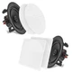Pyle 10" In-Wall/In-Ceiling Dual Stereo Speakers 250W 2-Way (Pair) PDIC106