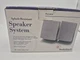 RADIOSHACK Portable Splash Resistant Speaker System 40-1442 Removable Stands NIB