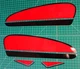 Vintage CB100 CB SB 100 K2 RED 4pc tank Decals Graphics Stickers autocollants Vintage CB100 CB SB 100 K2 RED 4pc tank Decals Graphics Stickers autocollants