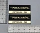 Realistic Optimus 5B Speaker Badge Logo Premium Gold Pair With Adhesive Realistic Optimus 5B Speaker Badge Logo Premium Gold Pair With Adhesive