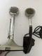 2 VTG ASTATIC  D-104 Stand/Desk Microphone w/ 4 Pin Plug Untested