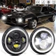 For Ford Mustang 1965-1973 7" Inch LED Headlights w/ DRL Turn Signal Light Pair For Ford Mustang 1965-1973 7" Inch LED Headlights w/ DRL Turn Signal Light Pair
