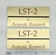 AR LST-2 Speaker Grill Badges Pair Custom Made Aluminum Acoustic Research AR LST-2 Speaker Grill Badges Pair Custom Made Aluminum Acoustic Research