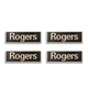 Rogers LS 3/5A Speaker Grill Badge Logo Aluminum 30mm(1.18")X10mm(0.39") GOLD
