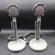2x VTG 4 Pin Astatic D-104 CB Base Station Microphone w/T-UG8 Stand UNTESTED