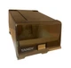 Tandy Radio Shack 5.25" Floppy Disk File Storage Caddy Smoke Plastic Vintage