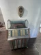 Seeburg Vintage Teardrop Jukebox Speaker CVS4-8 Beige with Chrome Accents