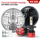 For Ford 1965-1973 Mustang Pinto Bronco Pair 7'' Round LED Headlights Hi/Lo beam For Ford 1965-1973 Mustang Pinto Bronco Pair 7'' Round LED Headlights Hi/Lo beam