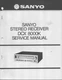 Service Manual for Sanyo DCX 8000K Stereo AM/FM Receiver-50 watts/channel 8 ohms Service Manual for Sanyo DCX 8000K Stereo AM/FM Receiver-50 watts/channel 8 ohms