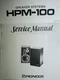 Pioneer HPM-100 Service Manual  Speaker System Photocopy