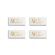 AR-2ax Speaker Grill Badges Aluminum 53.9mm(2.125")X25.4mm(1")GOLD