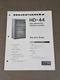 Marantz HD-44 Speaker Service Manual D-2392 Marantz HD-44 Speaker Service Manual D-2392