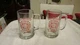 Columbia Volunteer Fire Dept 1898-1988 90th Anniversary Glass Beer Mug Stein Set