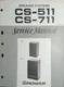 PIONEER CS-511 CS-711 Speaker System Service Manual Photocopy