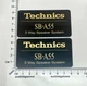 Technics SB-A55 Speaker Badge Logo Emblem Pair Technics SB-A55 Speaker Badge Logo Emblem Pair