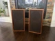 REALISTIC OPTIMUS 2B - 2 WAY SPEAKERS Walnut Veneer Cabinets Great Sound