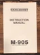 Dahlquist M-905 Speaker Owners / User Manual *Original* Dahlquist M-905 Speaker Owners / User Manual *Original*
