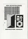 Operating Instructions for Marantz HD 440,550,660,770,880 Operating Instructions for Marantz HD 440,550,660,770,880